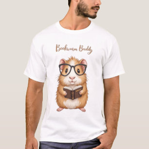 Camiseta Buddy de gusano de biblioteca - Lectura de cerdo e