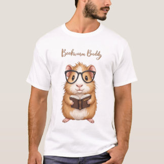 Camiseta Buddy de gusano de biblioteca - Lectura de cerdo e