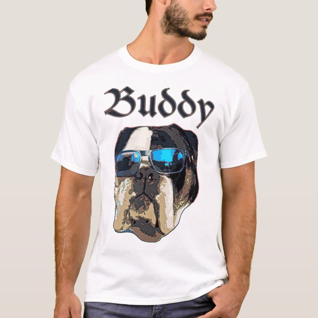 Camiseta Buddy die Bulldogge sonnt sich (Anverso)
