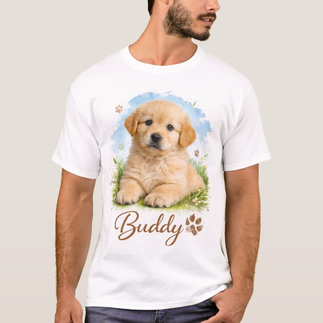 Camiseta Buddy for Life Pet's Simple Modern Cool Typography (Anverso)