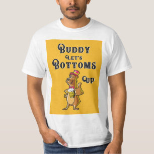 Camiseta Buddy Let's Bottoms Up International 4 August Beer