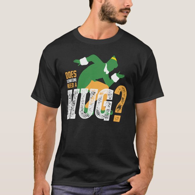 Camiseta Buddy the Elf | ¿Alguien necesita un abrazo? (Anverso)