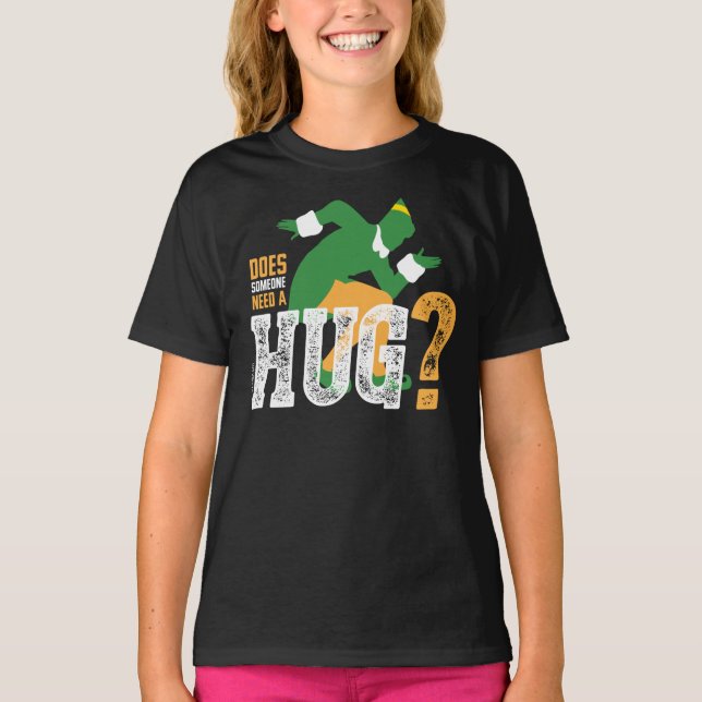 Camiseta Buddy the Elf | ¿Alguien necesita un abrazo? (Anverso)