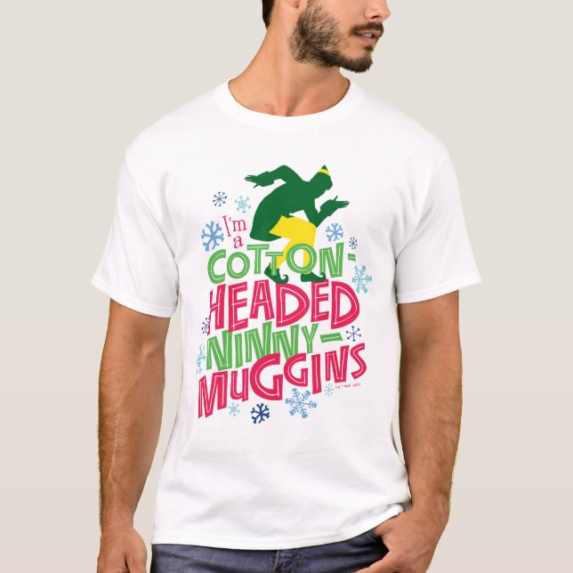 Camiseta Buddy the Elf | Cabecera de algodón Ninny-Muggins (Anverso)