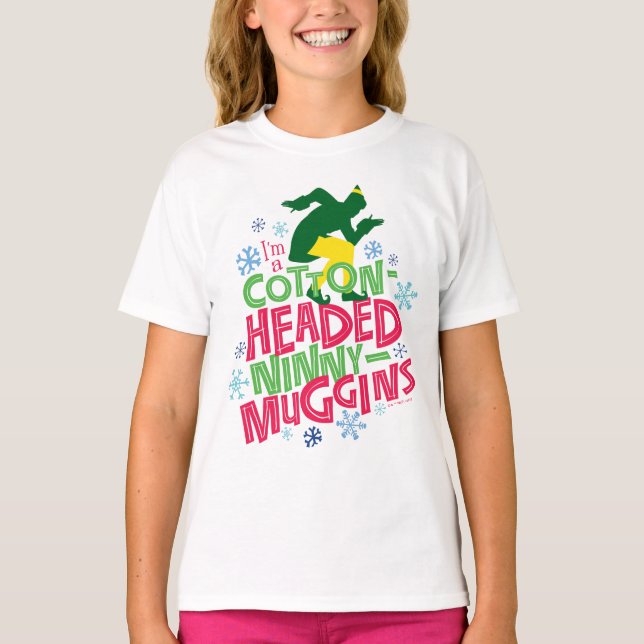 Camiseta Buddy the Elf | Cabecera de algodón Ninny-Muggins (Anverso)