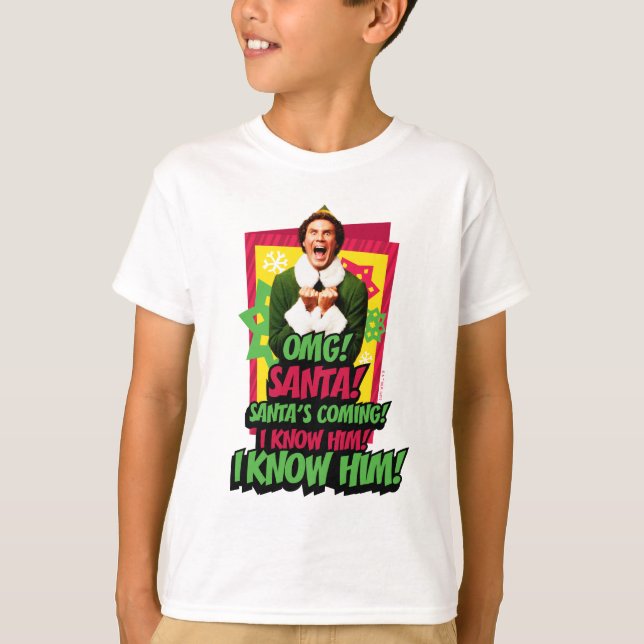 Camiseta Buddy the Elf | ¡Dios mío! ¡Santa! (Anverso)