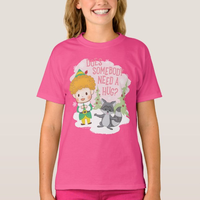Camiseta Buddy the Elf Does Somebody Need a Hug? (Anverso)