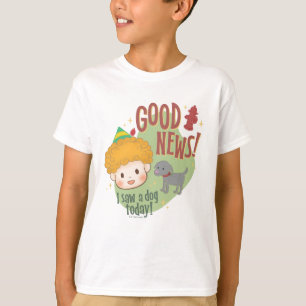 Camiseta ¡Buddy the Elf Good News! ¡Hoy vi un perro!