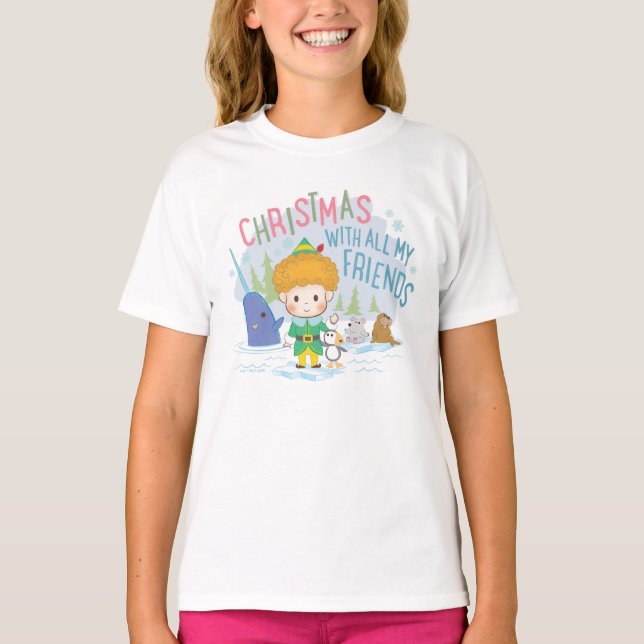 Camiseta Buddy the Elf Navidades con todos mis amigos (Anverso)