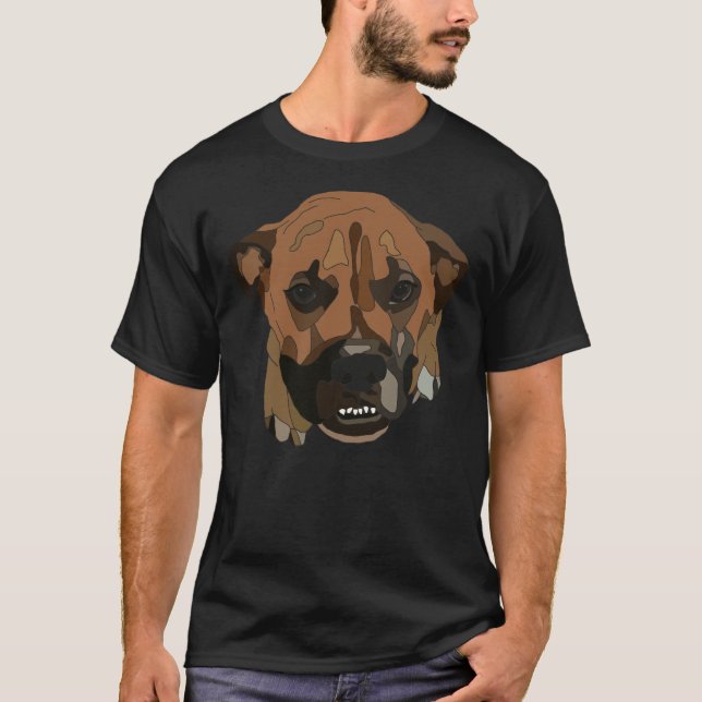 Camiseta Buddy The Rescatado Pitbull Boxer Lab Mix (Anverso)