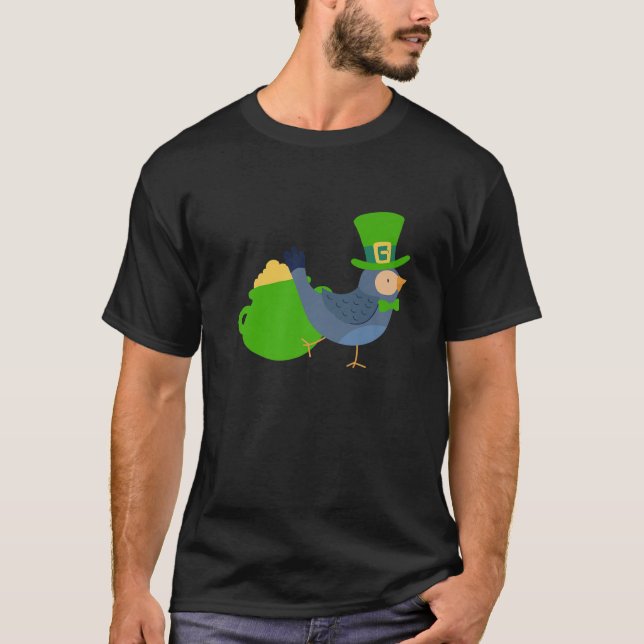 Camiseta Budgerigar Budgie St Patricks Day Bird (Anverso)
