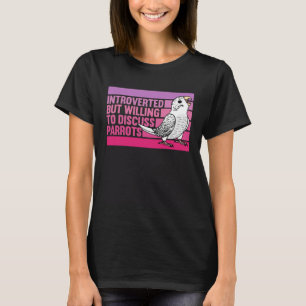 Camiseta Budgerigar de Budgie White, introvertido pero con 