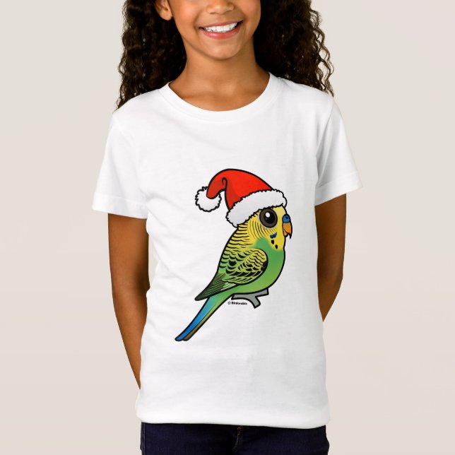 Camiseta Budgerigar Papá Noel (Anverso)