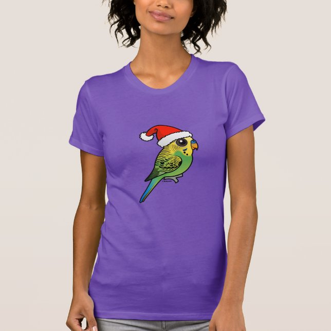 Camiseta Budgerigar Papá Noel (Anverso)