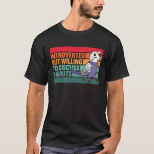 Camiseta Budgerigar Violeta Bugie, Introvertido Pero Perro