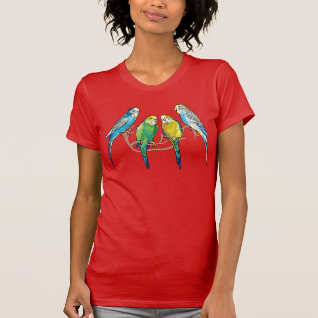Camiseta budgerigars (Anverso)