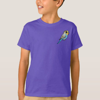 Camiseta Budgie azul y amarillo