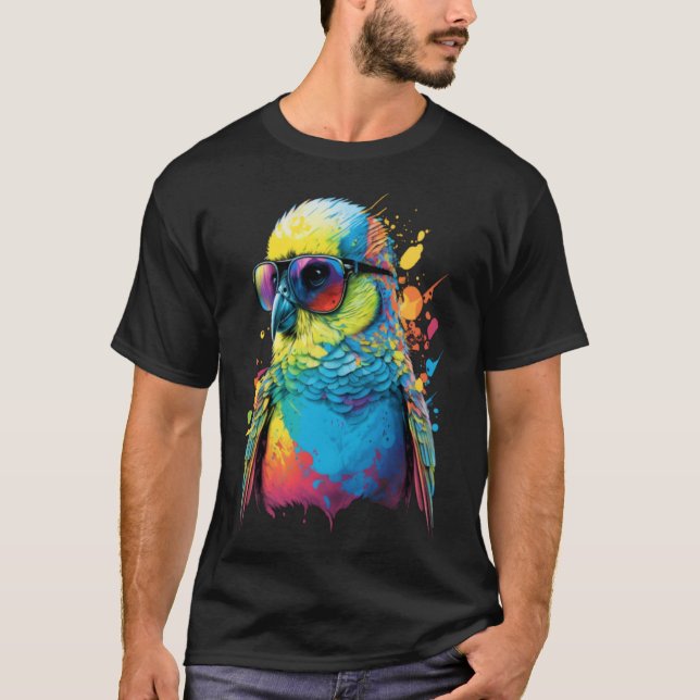 Camiseta Budgie Budgerigar Parakeet Bird 4 (Anverso)