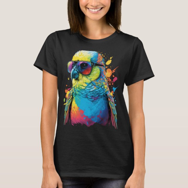 Camiseta Budgie Budgerigar Parakeet Bird 4 (Anverso)