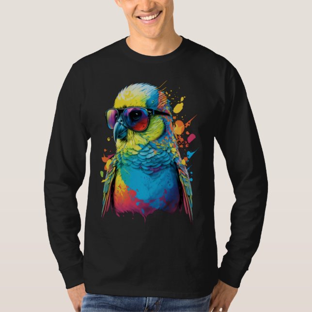 Camiseta Budgie Budgerigar Parakeet Bird  4 (Anverso)