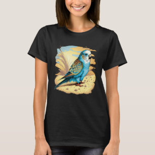 Camiseta Budgie Budgerigar Parakeet Bird Beach Summer