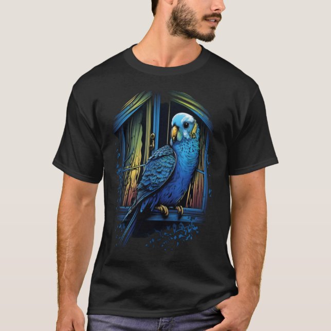 Camiseta Budgie Budgerigar Parakeet Bird Birting 2 (Anverso)