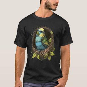 Camiseta Budgie Budgerigar Parakeet Bird Nest