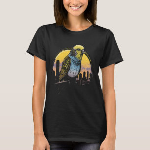 Camiseta Budgie Budgerigar Parakeet City Skyline Parrot Bir