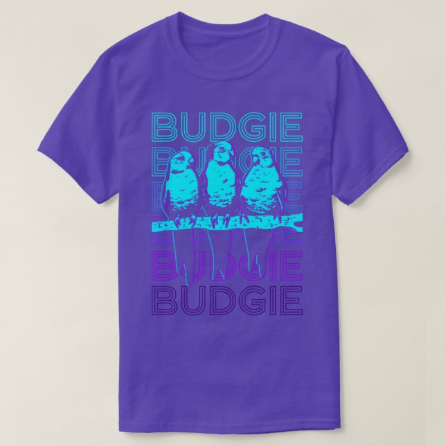 Camiseta Budgie Budgerigar Parakeet Retro Gift (Diseño del anverso)