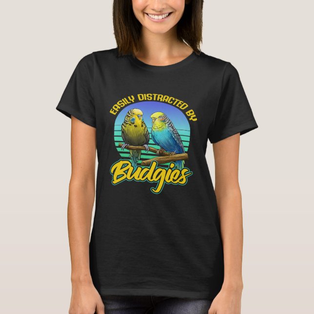 Camiseta Budgie Budgerigar Parrot T-Shir Tee Womens Mens4 (Anverso)