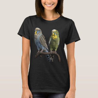 Camiseta Budgie Budgies Budgerigar Parakeet Birds Birdwatch