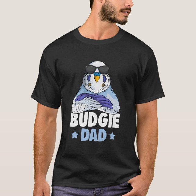 Camiseta Budgie Dad Budgerigar Parakeet (Anverso)