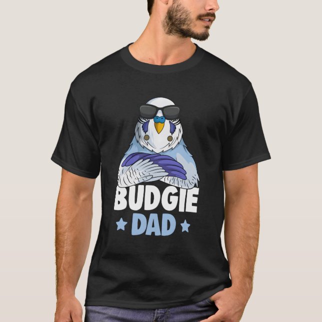 Camiseta Budgie Dad Budgerigar Parakeet (Anverso)