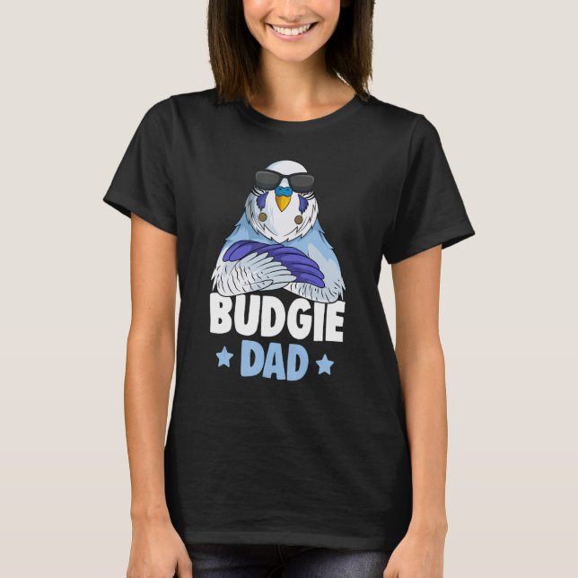 Camiseta Budgie Dad Budgerigar Parakeet (Anverso)
