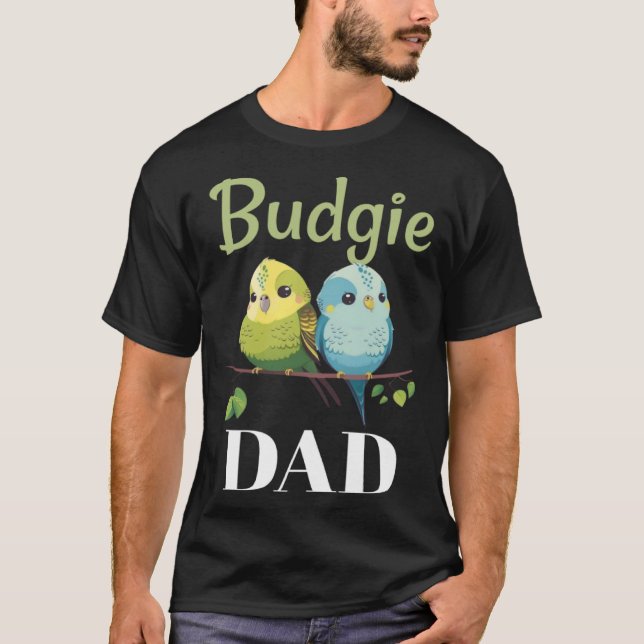 Camiseta Budgie Dad Budgerigar Parakeet Bird Pullover Hoodi (Anverso)