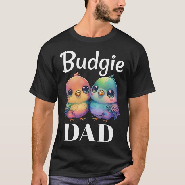 Camiseta Budgie Dad Budgerigar Parakeet Bird Pullover Hoodi (Anverso)