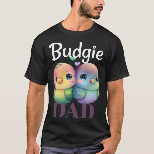 Camiseta Budgie Dad Budgerigar Parakeet Bird Pullover Hoodi (Anverso)