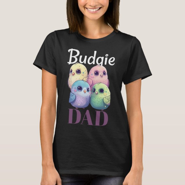 Camiseta Budgie Dad Budgerigar Parakeet Bird Pullover Hoodi (Anverso)