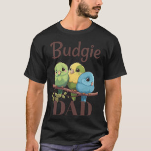 Camiseta Budgie Dad Budgerigar Parakeet Bird Pullover Hoodi