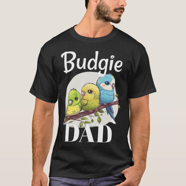 Camiseta Budgie Dad Budgerigar Parakeet Bird Pullover Hoodi (Anverso)