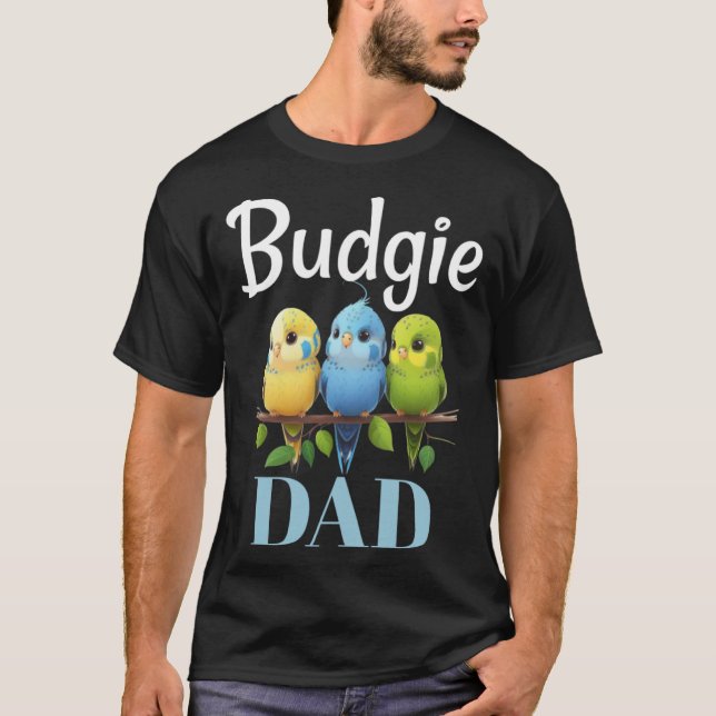 Camiseta Budgie Dad Budgerigar Parakeet Bird Pullover Hoodi (Anverso)