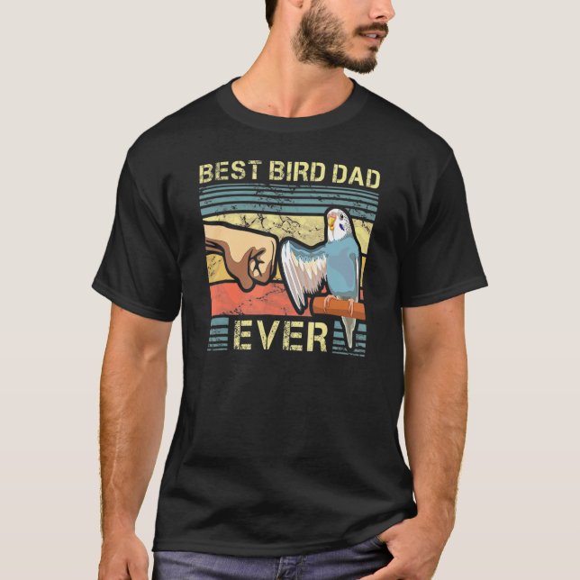 Camiseta Budgie Dad Padre Pájaro Animal Entusiasta Ave (Anverso)