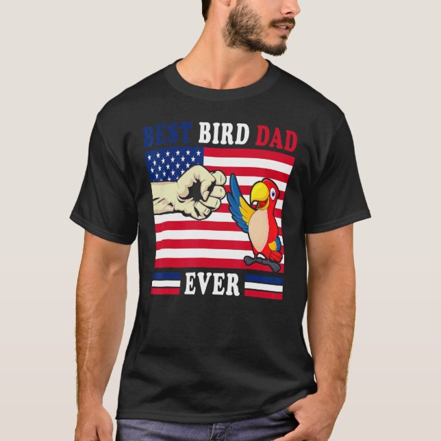 Camiseta Budgie Dad Padre Pájaro Animal Entusiasta Ave (Anverso)