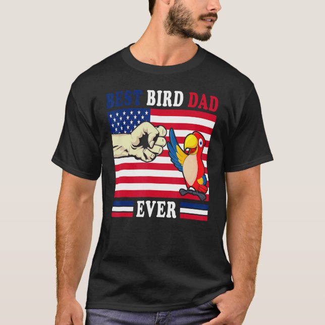 Camiseta Budgie Dad Padre Pájaro Animal Entusiasta Ave (Anverso)