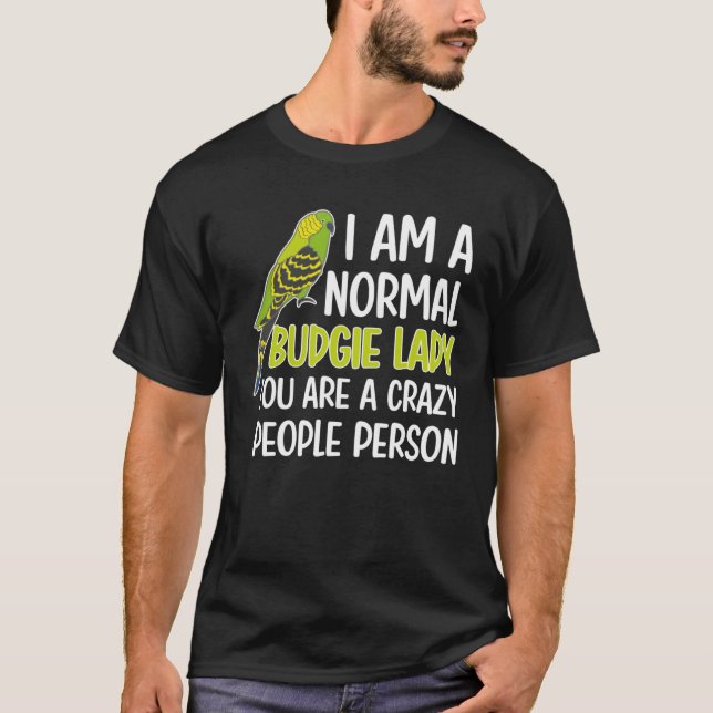 Camiseta Budgie Lady Budgie Owner Budgerigar Budgie Mom (Anverso)