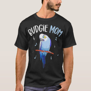 Camiseta Budgie Mom Parakeet Budgerigar Mujeres Graciosas