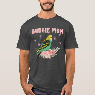 Camiseta Budgie Mom Parakeet Mommy Bird