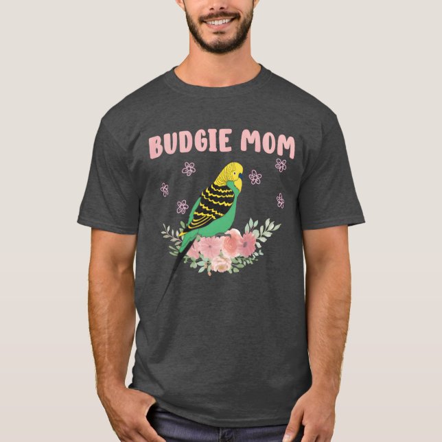 Camiseta Budgie Mom Parakeet Mommy Bird (Anverso)