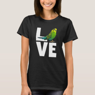 Camiseta Budgie Para Hombres Mujeres Budgerigar Parrot Puff