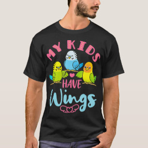 Camiseta Budgie Parakeet Mascota Ave Mamá Papá Mis Hijos